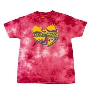 Wu-Tang Clan M T-Shirt Unisex Red Tie Dye Official Licensed Streetwear Retro 90s